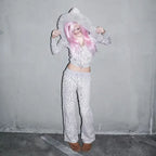 Leopard print Y2K Tracksuit