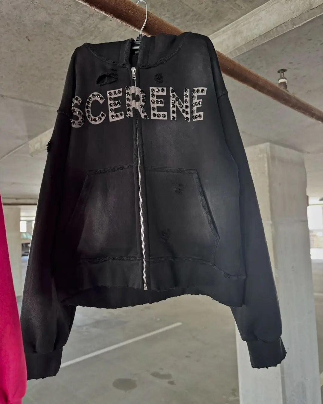 Rhinestone Oversized Hoodies