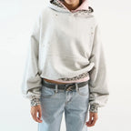 Double Layered Leopard Print Hoodie