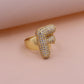 Chunky Letter Rings