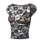 2 Piece Tops Sets Lace Tank Tops