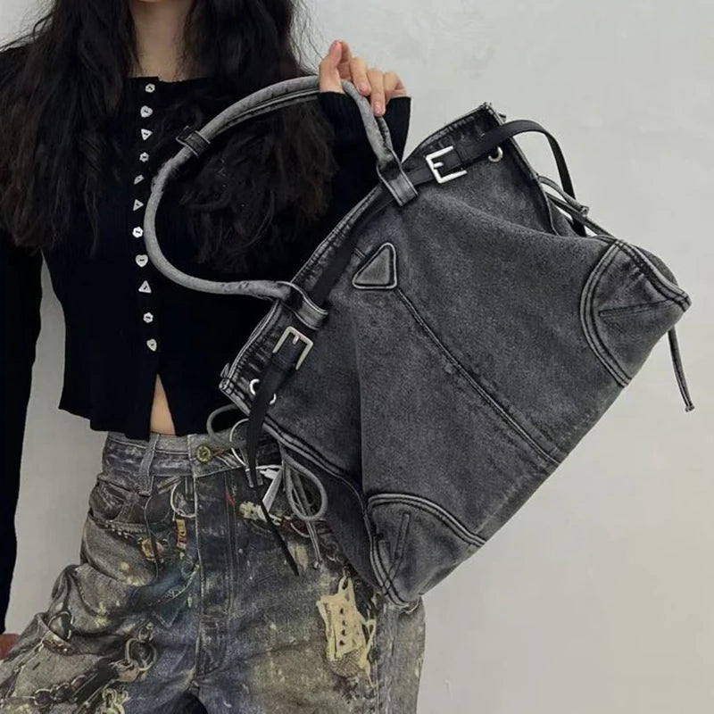 Denim Tote Bag - Planet Missy