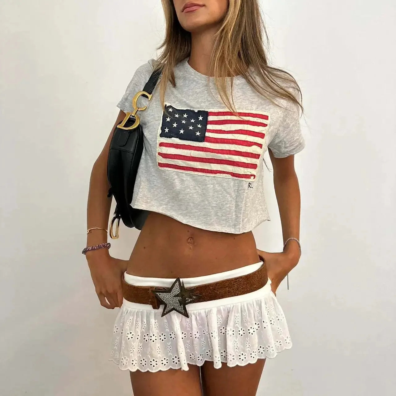 Flag Bore Tee - Planet Missy