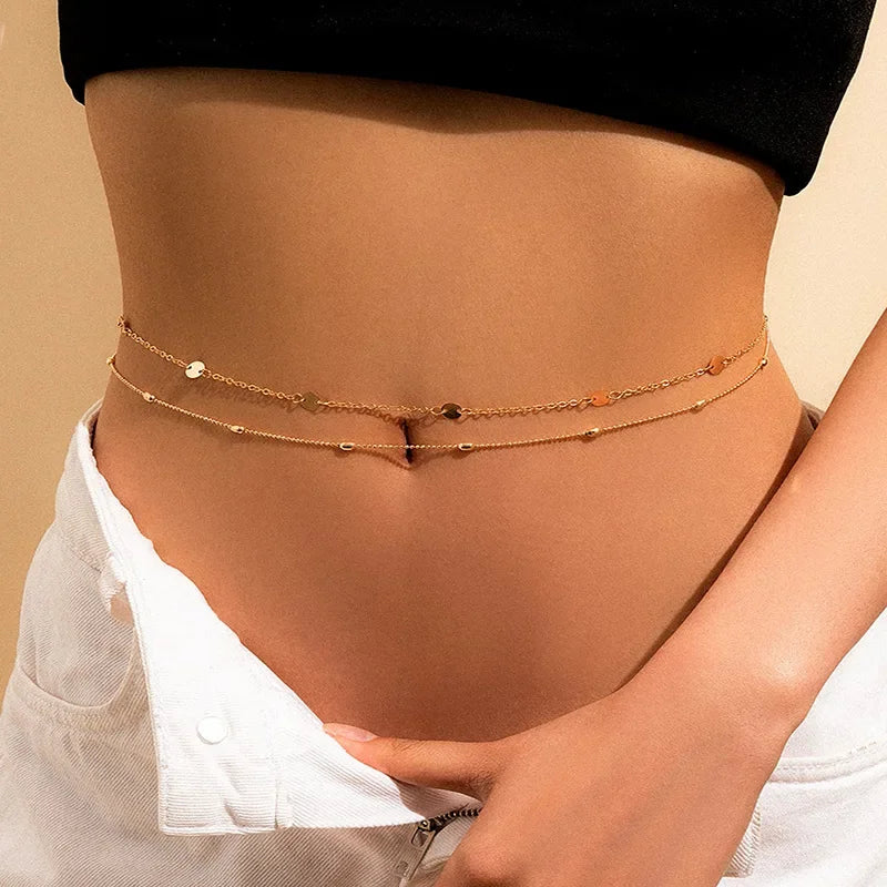 Double Circle Waist Chain