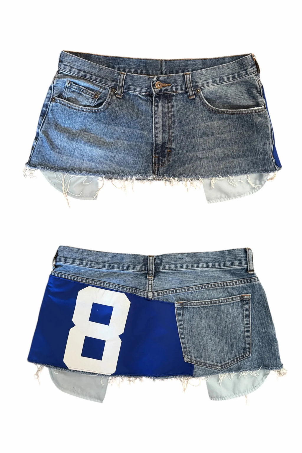 Digital Stitching Mini Skirt