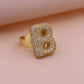 Chunky Letter Rings