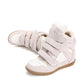 Velvet Leather Tape Shoes