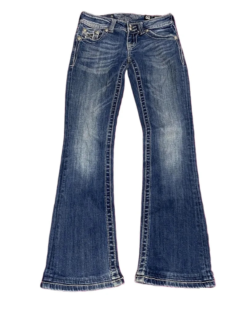 Crystal Miss Me Wide-Leg Jeans