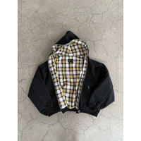 Double-Sided Plaid Hoodie - Planet Missy