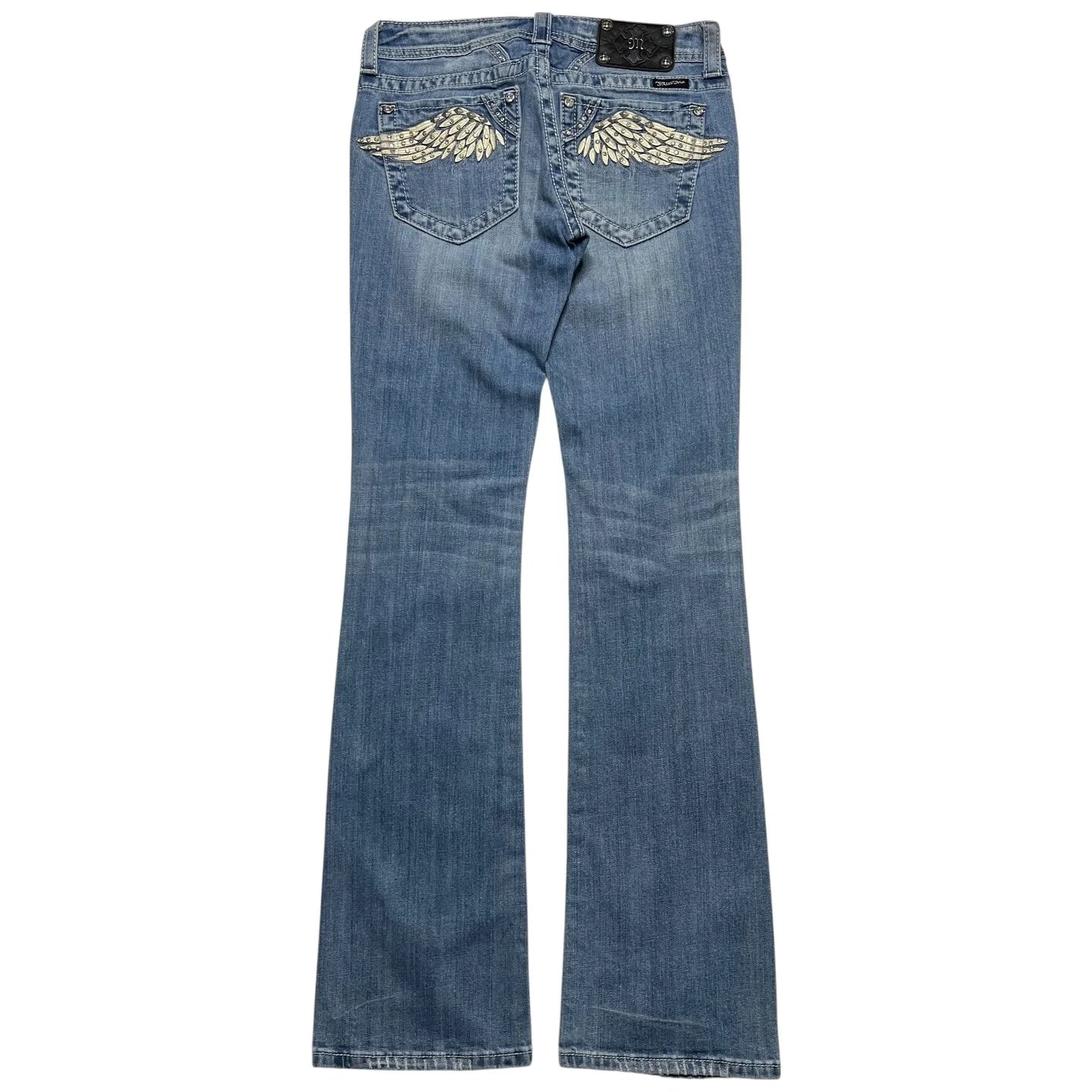 Bootcut Wing Embroidered Denim Jeans