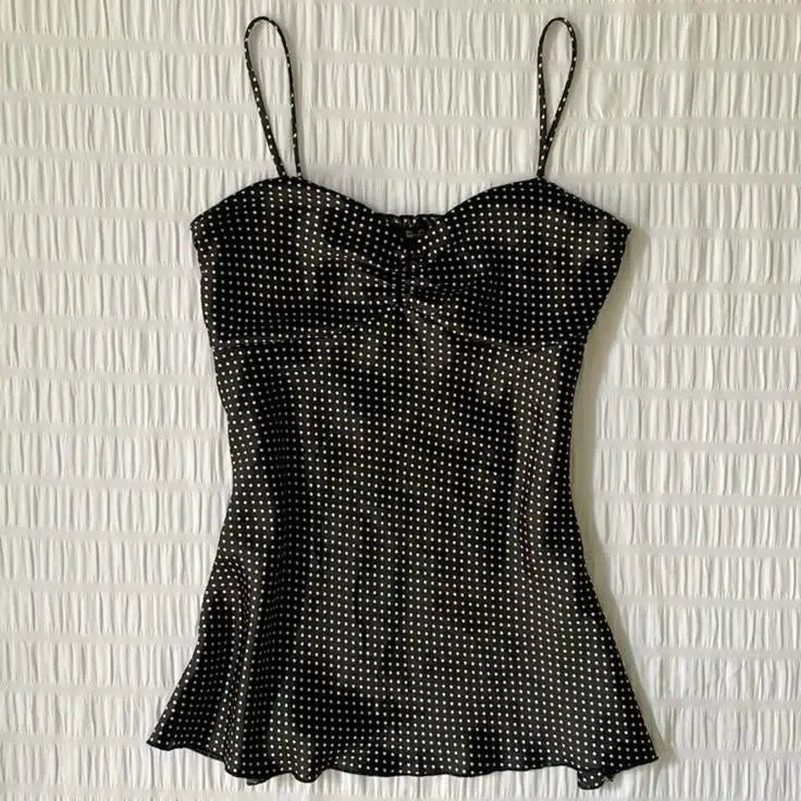 Polka Dot Camisole Vest - Planet Missy