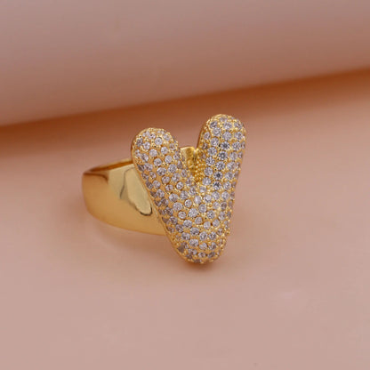 Chunky Letter Rings