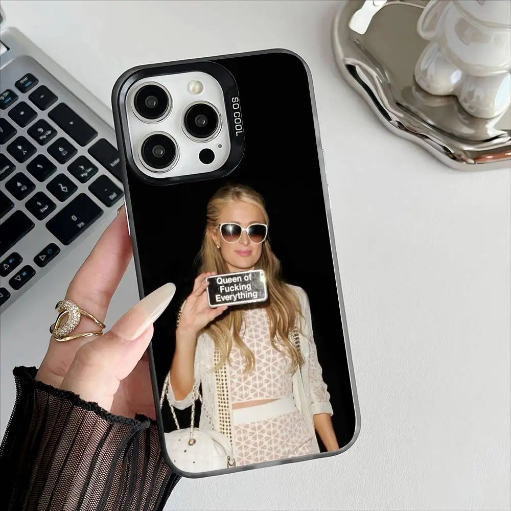 Paris Hilton Got Blow Phone Case For IPhone 11 12 13 14 15 16Pro Max Plus Protect Plating Phone Cover - Planet Missy