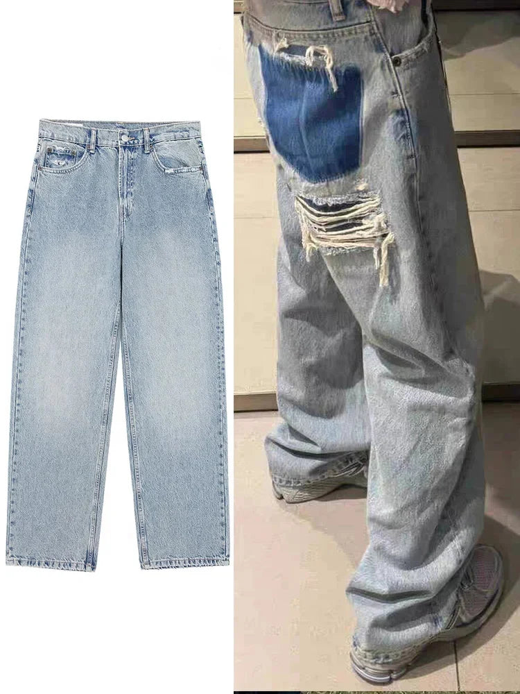 Patchwork Jeans - Planet Missy