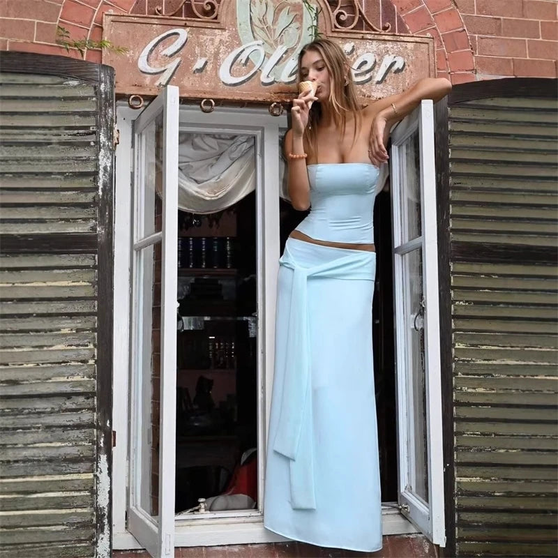 Lace Up Knot Coord - Planet Missy