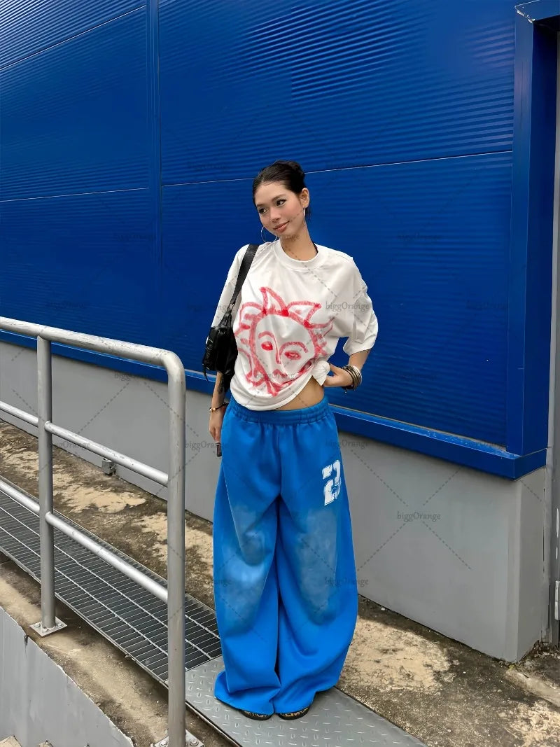 Washed Sweatpants - Planet Missy
