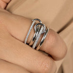 The Luxe Stacked Statement Ring