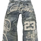 Embroidery Vintage Trouser Pants