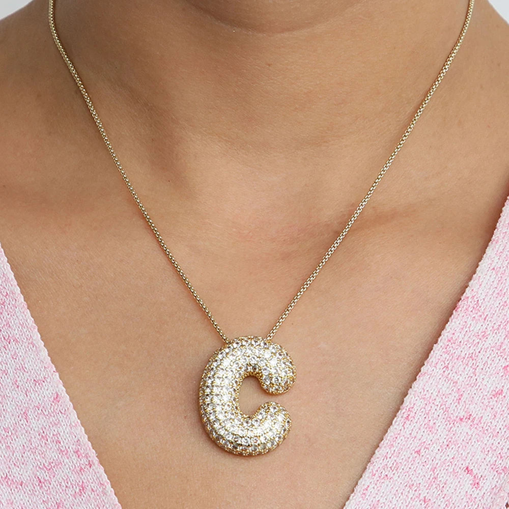 Foam Letter Necklace