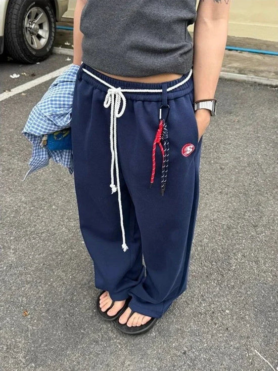 Oversized Belt Joggers