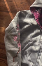 Plaid Reversible Zip Hoodie