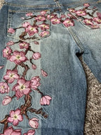 Floral Graphic Jeans