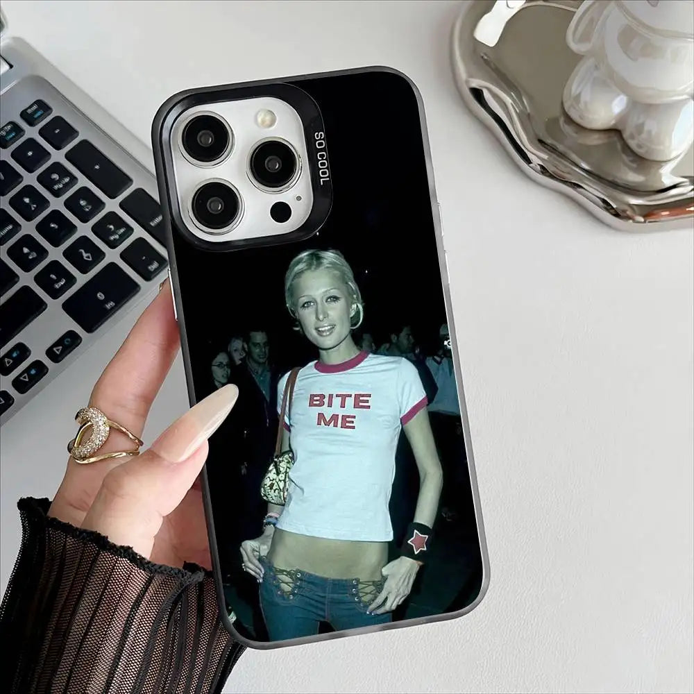 Paris Hilton Got Blow Phone Case For IPhone 11 12 13 14 15 16Pro Max Plus Protect Plating Phone Cover - Planet Missy