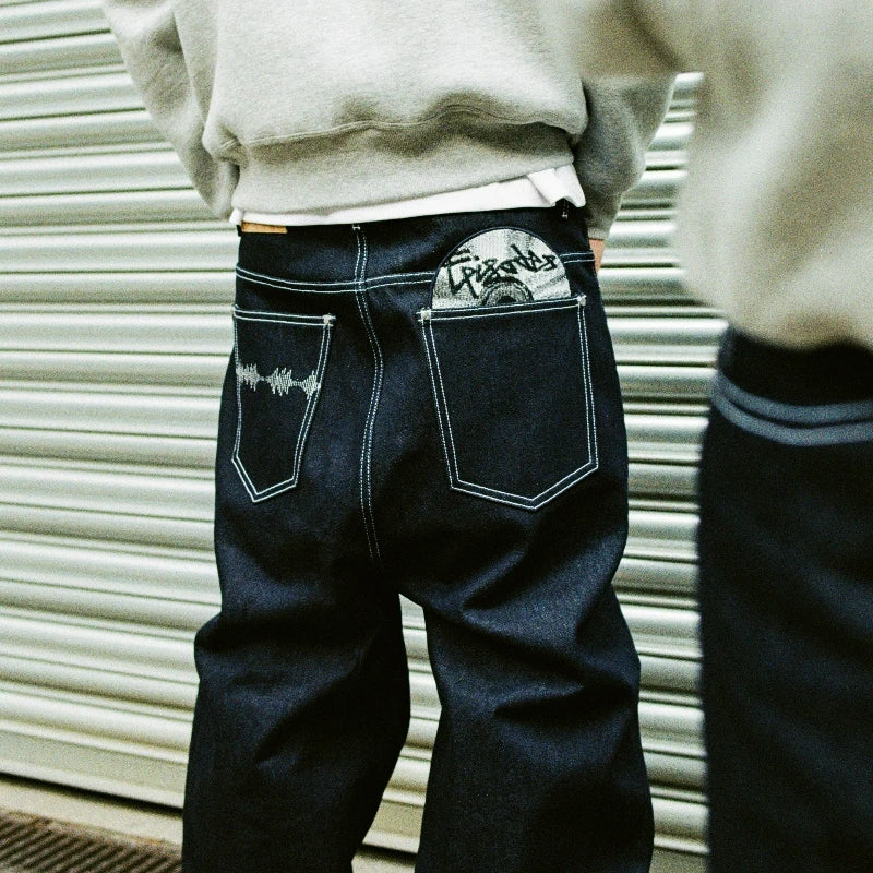 Disc Casual Baggy Jeans - Planet Missy
