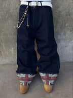 UK Flag Baggy Jeans