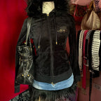 Black 2000's style zip up