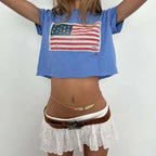 Flag Bore Tee - Planet Missy