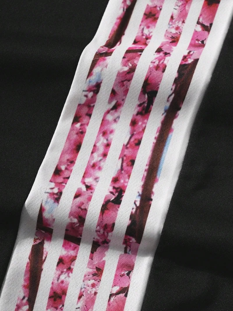 Pink Stripe Track Pants - Planet Missy