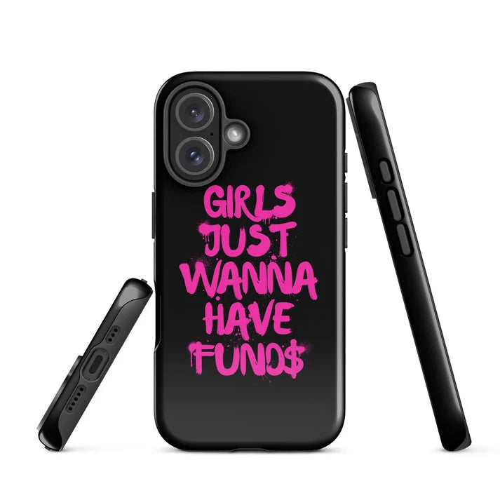 GIRLS JUST WANNA HAVE Phone Case for iPhone 16 15 14 13 12 11 X XS XR XSMAX 7 8 Pro Max Plus Luxury Double-layer Back Cover - Planet Missy