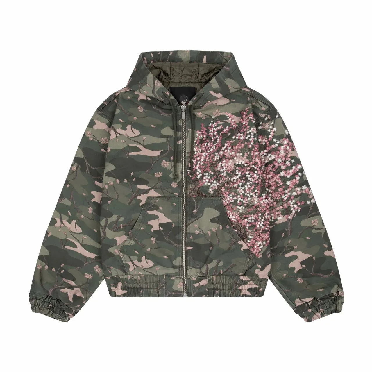 Floral Camo Hooded Jacket