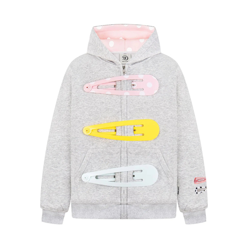 Polka Dot Splicing Hooded