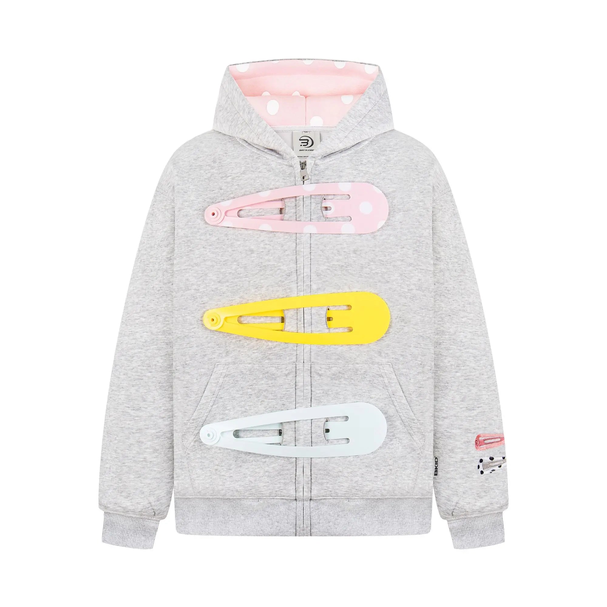 Polka Dot Splicing Hooded