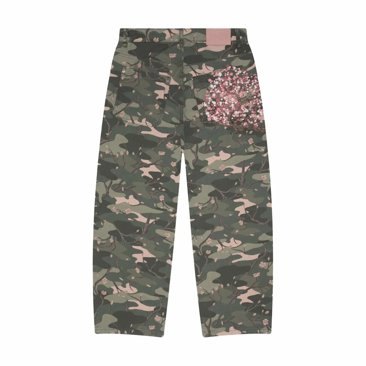 The Camo Bloom Wide-Leg Jeans