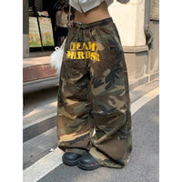 Army Green Baggy Camouflage Pants