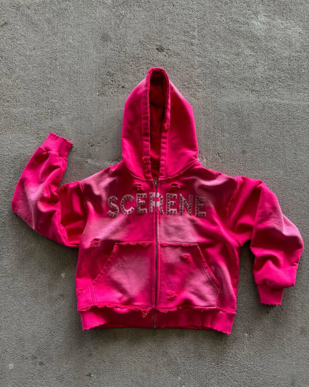 Rhinestone Oversized Hoodies