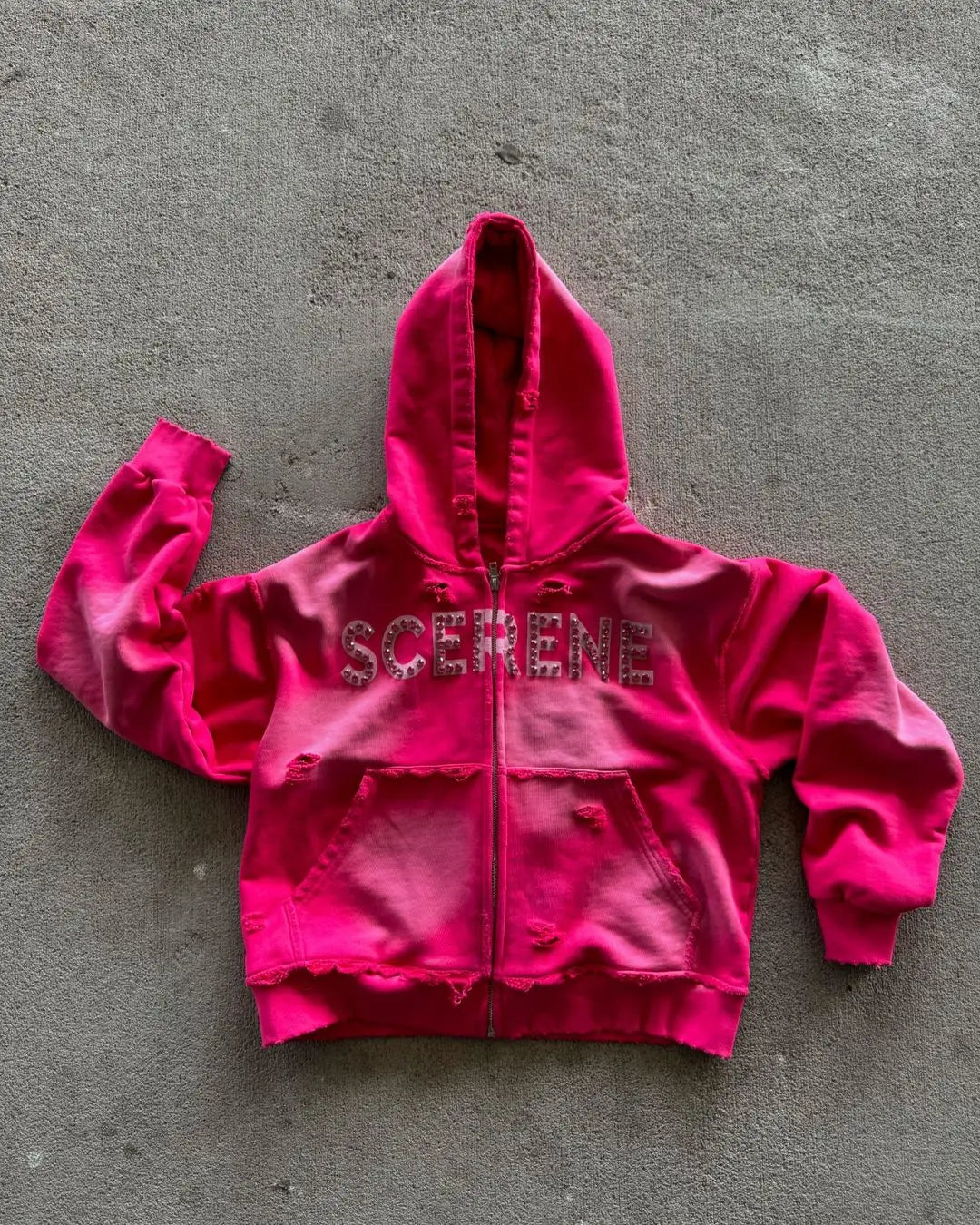 Rhinestone Oversized Hoodies