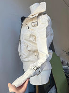 Retro White Winter Jacket