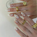 10Pcs French Nails