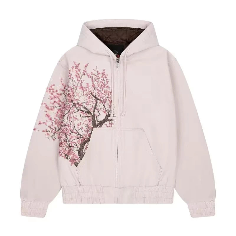 Cherry Blossom Vintage Jacket - Planet Missy
