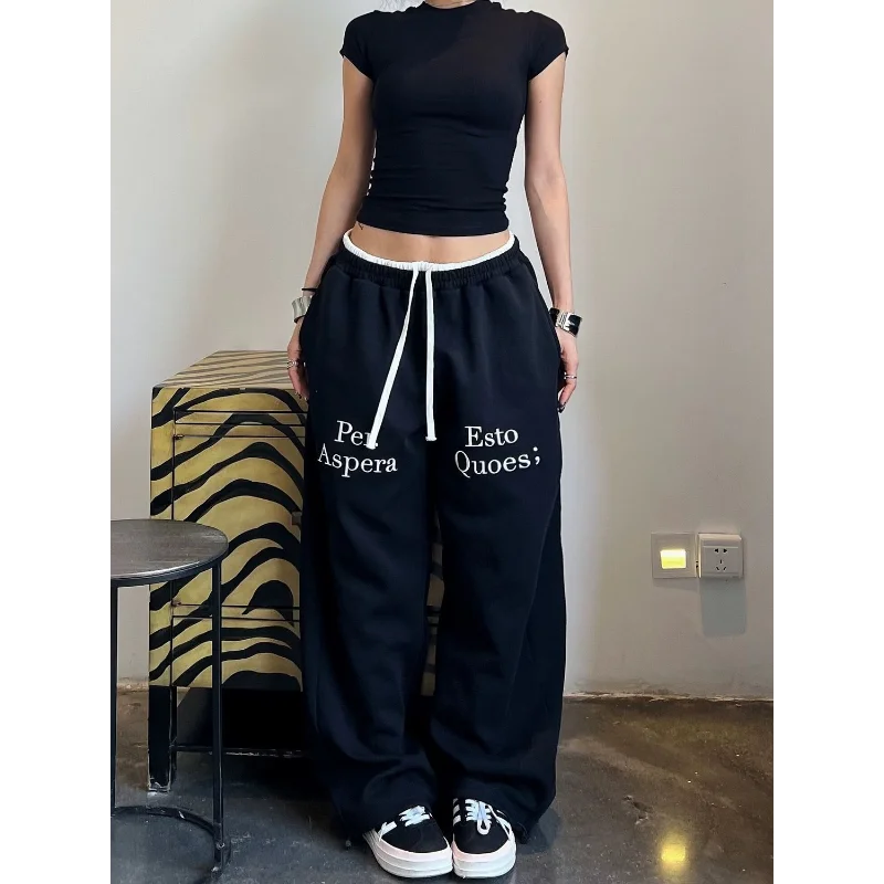 Double Waist Patchwork Pants
