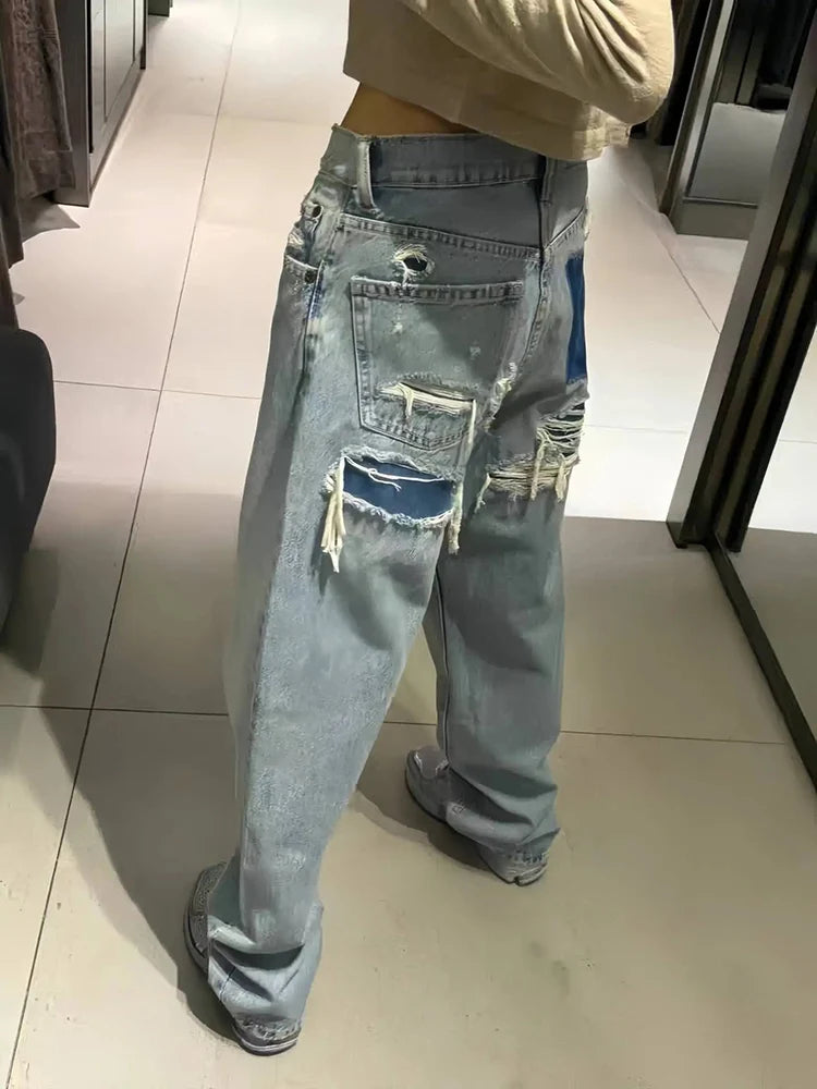 Patchwork Jeans - Planet Missy