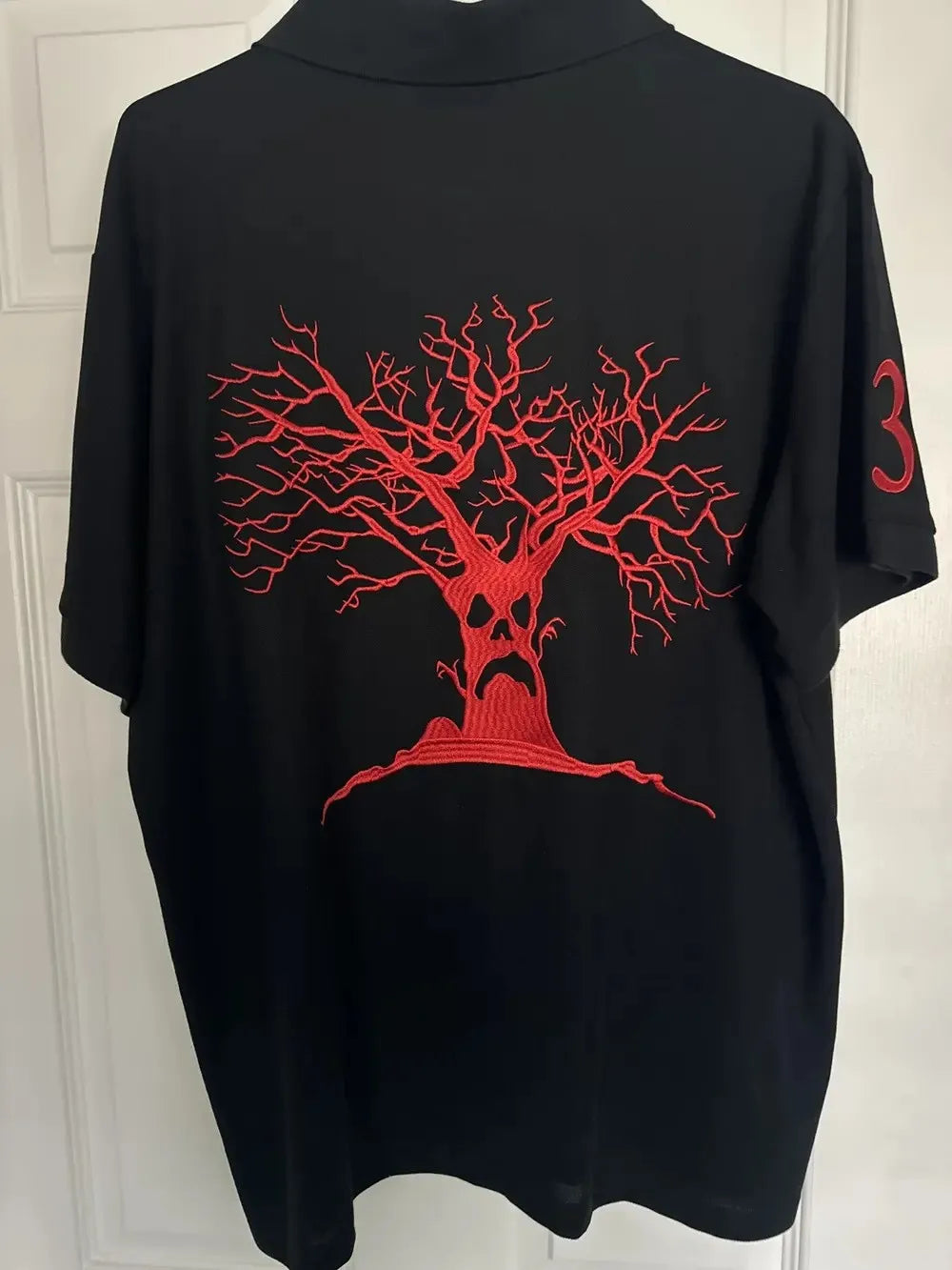 Haunted Mound Polo – Black & Red Edition – Planet Missy Haunted Mound Polo – Black & Red Edition – Planet Missy
