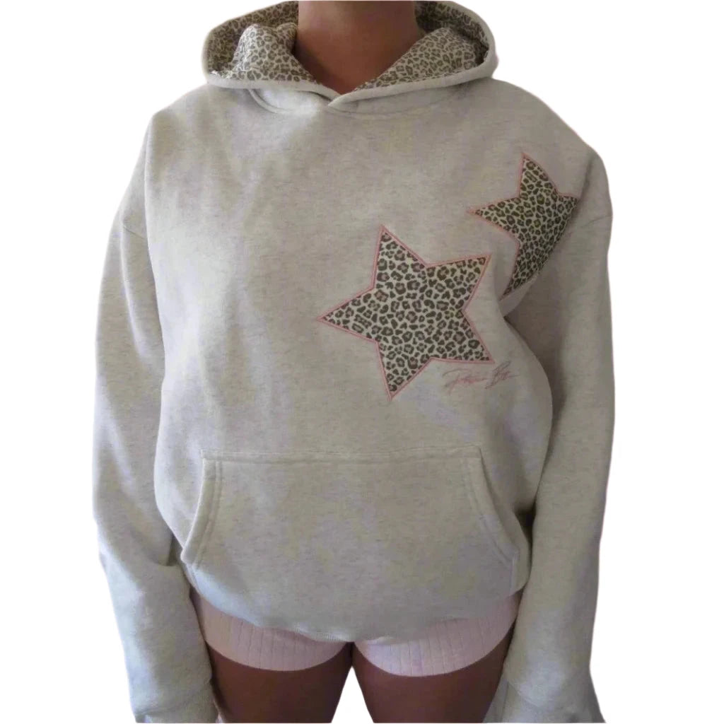 Leopard Star Girl Hoodie