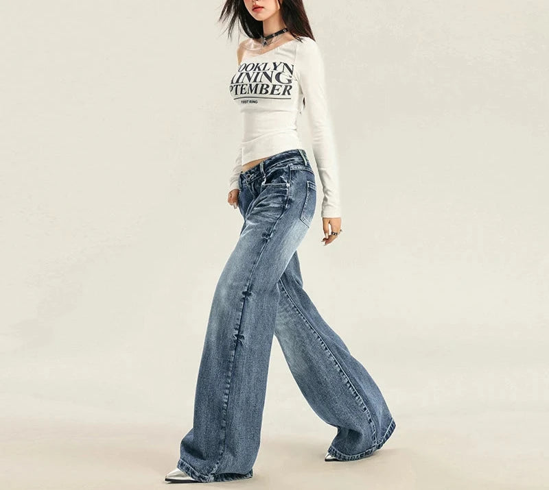 Denim Wide Leg Jeans