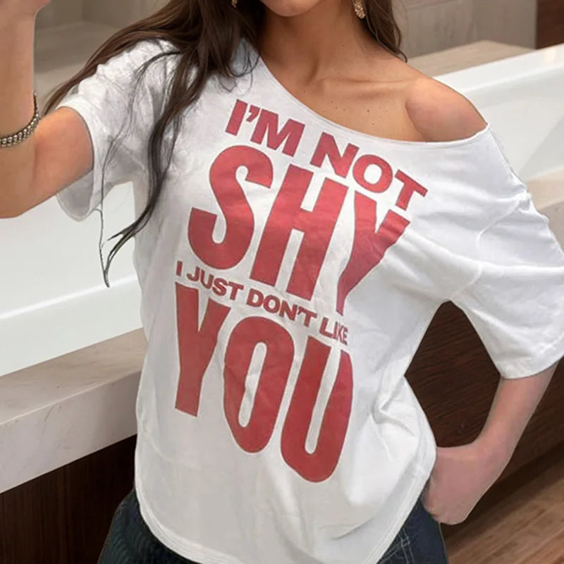 Not Shy Off Shoulder Tee