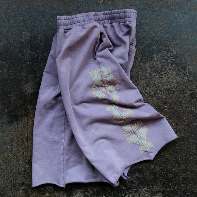 Y2K Purple Baggy Shorts - Planet Missy